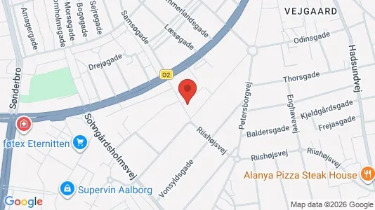 Lejligheder til leje i Aalborg Centrum - kort over placeringen