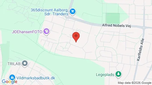 Lejligheder til leje i Aalborg Øst - kort over placeringen