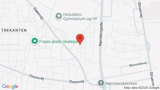 Lejligheder til leje i Holstebro - kort over placeringen