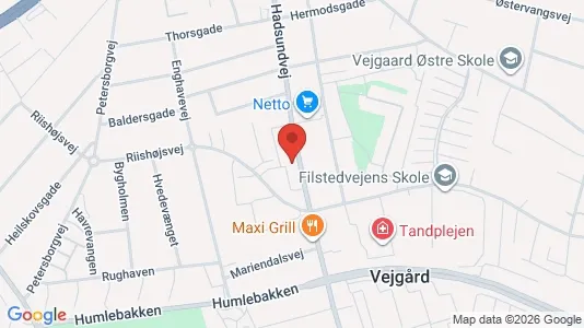 Lejligheder til salg i Aalborg Centrum - kort over placeringen