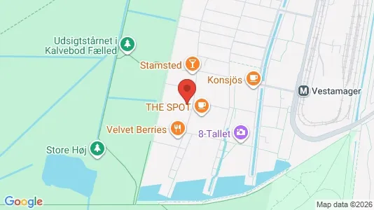 Lejligheder til leje i København S - kort over placeringen