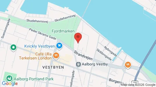 Lejligheder til leje i Aalborg Centrum - kort over placeringen