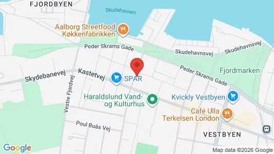 Lejligheder til leje i Aalborg Centrum - kort over placeringen