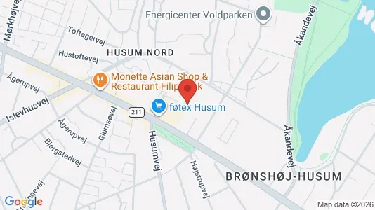 Lejligheder til leje i Brønshøj - kort over placeringen