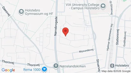 Lejligheder til leje i Holstebro - kort over placeringen