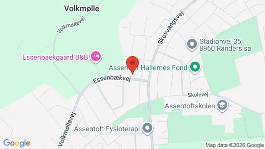 Lejligheder til leje i Randers SØ - kort over placeringen