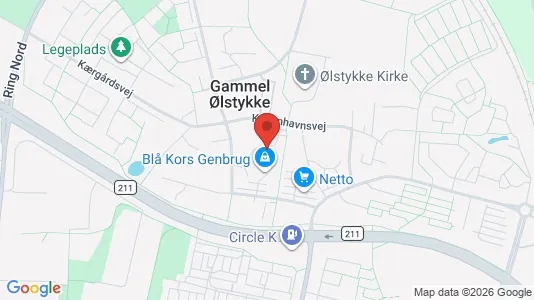 Lejligheder til leje i Ølstykke - kort over placeringen