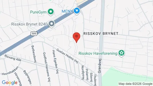 Lejligheder til leje i Risskov - kort over placeringen