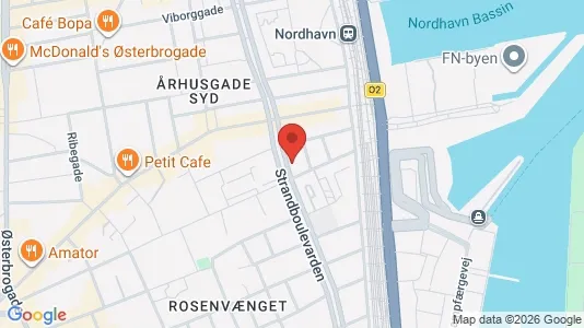 Lejligheder til salg i Østerbro - kort over placeringen