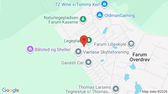 Lejligheder til salg i Farum - kort over placeringen