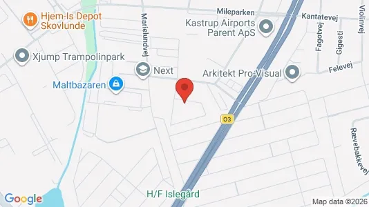 Lejligheder til leje i Herlev - kort over placeringen