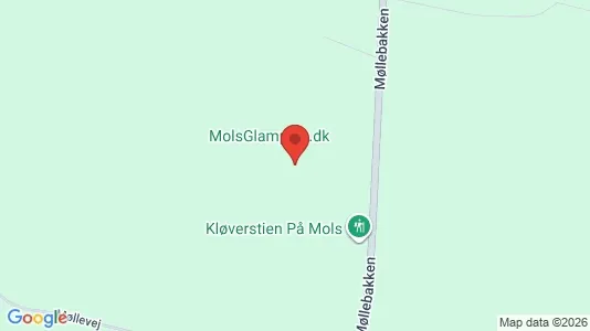Lejligheder til leje i Knebel - kort over placeringen