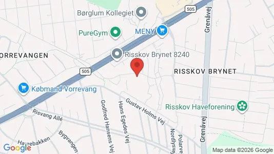 Lejligheder til leje i Risskov - kort over placeringen