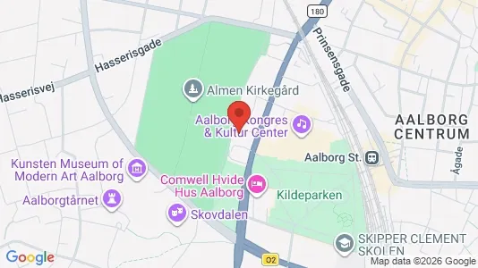 Lejligheder til leje i Aalborg Centrum - kort over placeringen