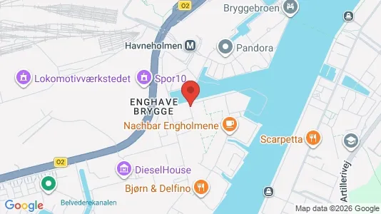 Lejligheder til leje i København SV - kort over placeringen