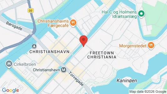 Lejligheder til salg i København K - kort over placeringen
