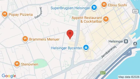Lejligheder til salg i Helsingør - kort over placeringen