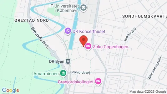 Lejligheder til salg i København S - kort over placeringen