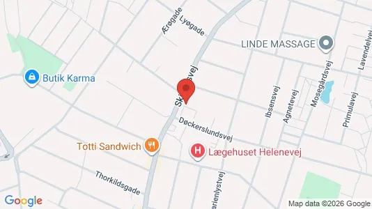 Lejligheder til salg i Odense C - kort over placeringen