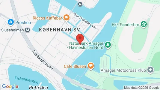Lejligheder til leje i København SV - kort over placeringen