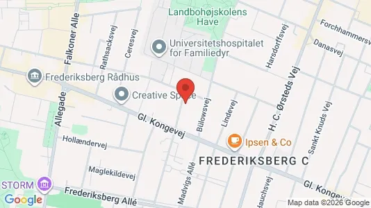 Lejligheder til salg i Frederiksberg C - kort over placeringen