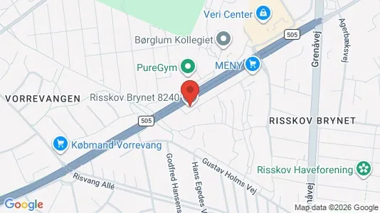 Lejligheder til leje i Risskov - kort over placeringen