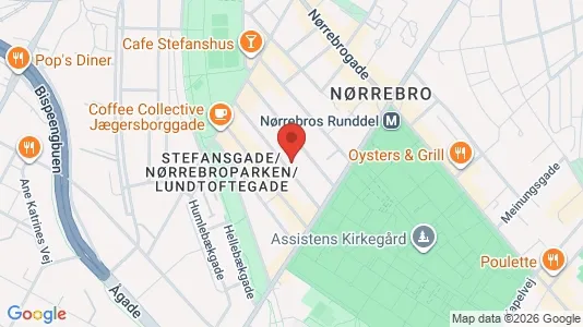 Lejligheder til leje i Nørrebro - kort over placeringen