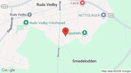 Lejligheder til leje i Ruds Vedby - kort over placeringen