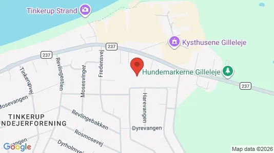Lejligheder til salg i Gilleleje - kort over placeringen