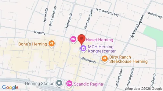 Lejligheder til leje i Herning - kort over placeringen
