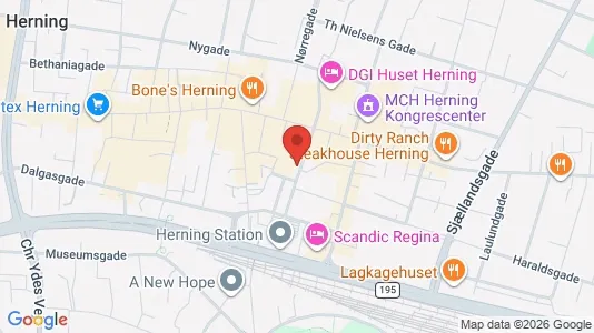 Lejligheder til leje i Herning - kort over placeringen