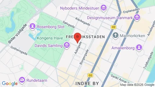 Lejligheder til salg i København K - kort over placeringen