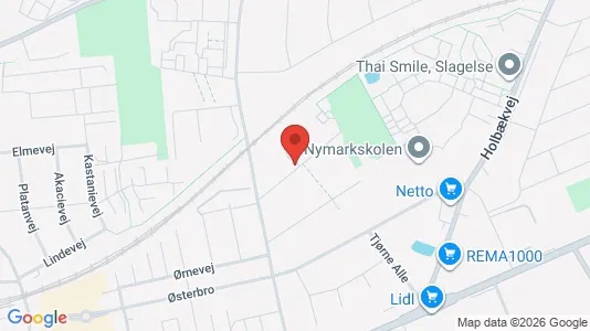 Lejligheder til salg i Slagelse - kort over placeringen