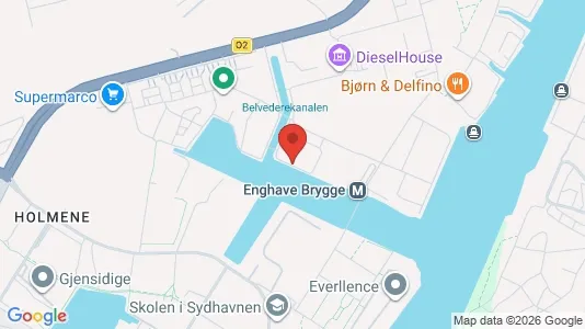 Lejligheder til salg i København SV - kort over placeringen
