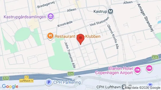 Lejligheder til salg i Kastrup - kort over placeringen