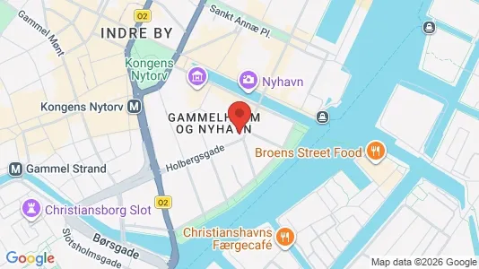 Andelsboliger til salg i København K - kort over placeringen
