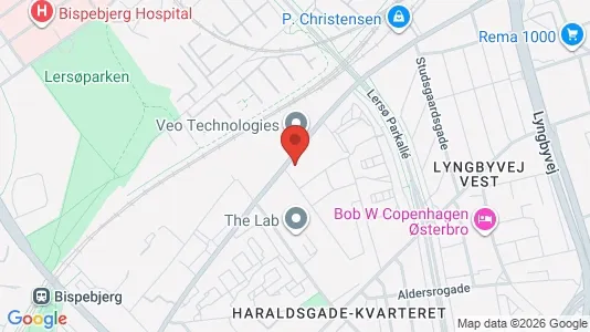 Lejligheder til leje i Nørrebro - kort over placeringen