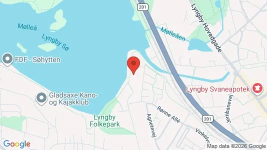 Lejligheder til salg i Kongens Lyngby - kort over placeringen