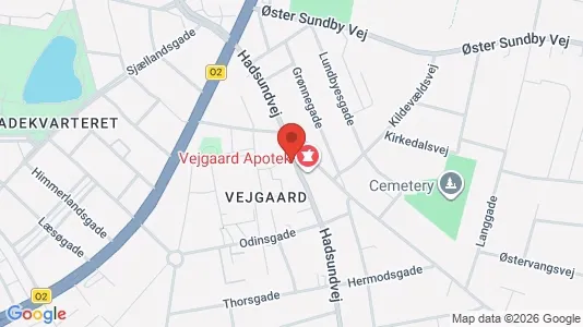 Andelsboliger til salg i Aalborg Centrum - kort over placeringen