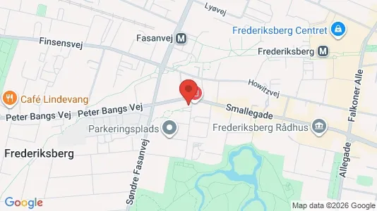 Lejligheder til salg i Frederiksberg - kort over placeringen