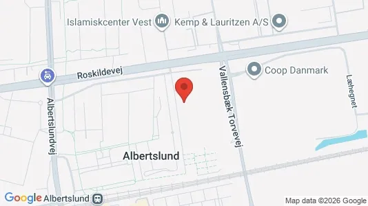 Lejligheder til leje i Albertslund - kort over placeringen
