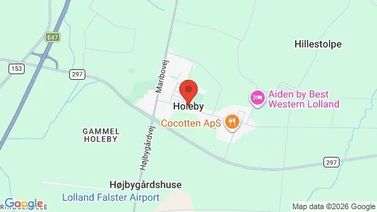 Huse til salg i Holeby - kort over placeringen