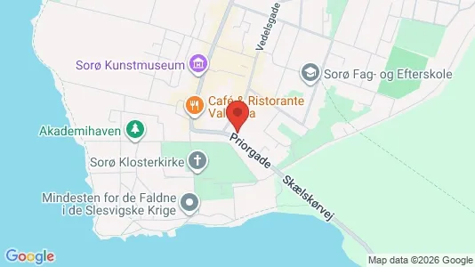 Lejligheder til salg i Sorø - kort over placeringen