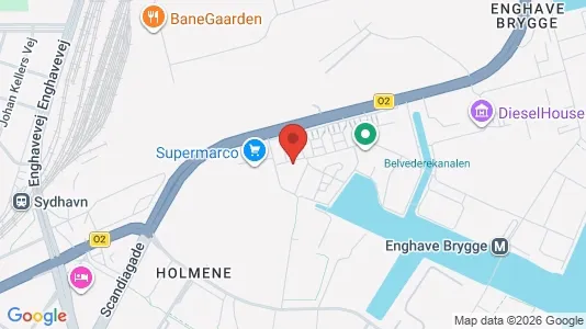 Lejligheder til leje i København SV - kort over placeringen