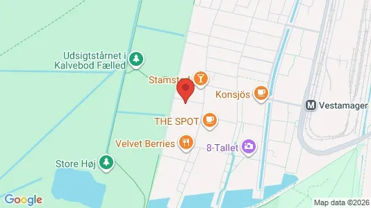 Lejligheder til leje i København S - kort over placeringen