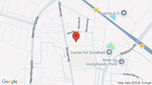 Lejligheder til leje i Holstebro - kort over placeringen