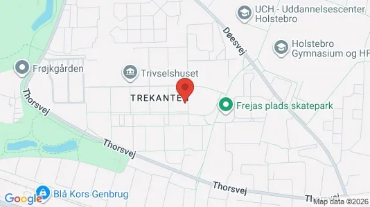 Lejligheder til leje i Holstebro - kort over placeringen