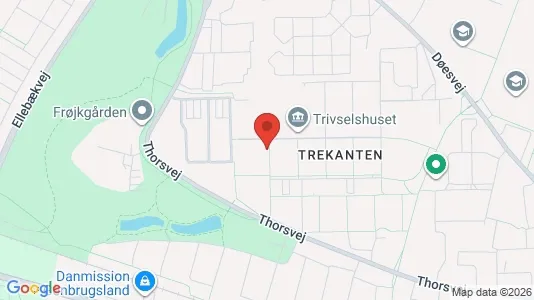 Lejligheder til leje i Holstebro - kort over placeringen