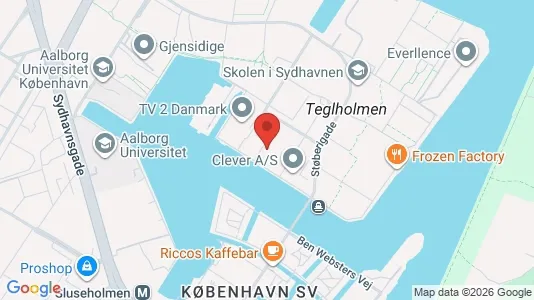 Lejligheder til salg i København SV - kort over placeringen
