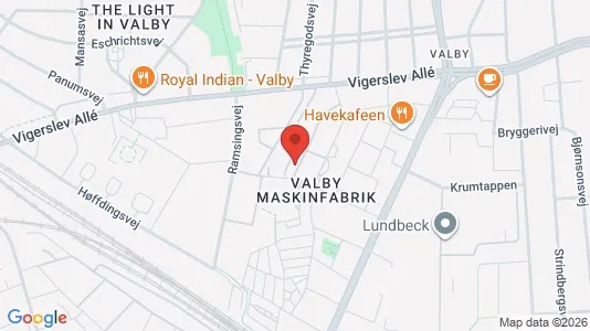 Lejligheder til leje i Valby - kort over placeringen